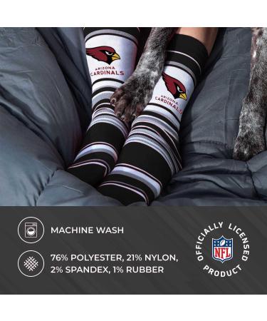NFL Arizona Cardinals Black Striped Dress Socks - One Size Fits Most - Game Day Apparel for Men, Women, Youth - Buy Online on GoSupps.com