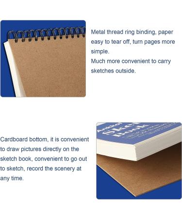 9x12 Sketchbook Pack of 2 - 200 Sheets Spiral Bound Artist Sketch Pad - Acid Free Drawing Paper - Ideal for Adults & Teens - Buy Online on GoSupps.com