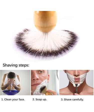 Premium Men's Razor Brush Set - Wooden Handle Shaving Brush Stainless Steel Bowl & Stand | Perfect Grooming Gift - Buy Online on GoSupps.com