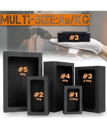 GanFindX 1 PCS Graphite Ingot Mold (0.5KG-30ML) for Gold Silver Copper Brass Refining - Buy Online on GoSupps.com
