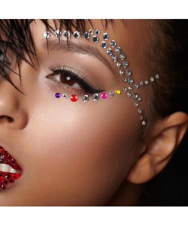 SWYSGS 5 Sheets Rhinestone Stickers Acrylic Crystal Gems Stickers for Clothes Face Eyes Children Jewellery Crafts Stickers Gems Ladies Mom Girls Kids - Buy Online on GoSupps.com