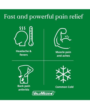 ValuMeds Extra Strength Headache Relief Caplets (300-Count) | Nonsteroidal Anti-Inflammatory Pain Reliever for Migraine, Arthritis, Muscles & Joints - Buy Online on GoSupps.com