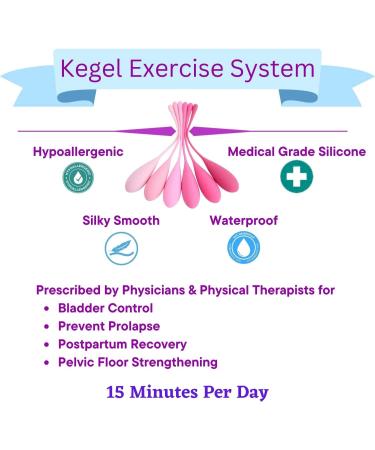 Kegel Weight Exercise System for Women - Premium 6-Piece Pelvic Floor Trainer Set for Postpartum Recovery Bladder Control & Prolapse Prevention - Buy Online on GoSupps.com