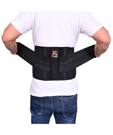 Waist Belt Brace Trimmer Slim Body Sweat Wrap for Stomach and Lumbar Support Back Brace Adjustable Lower Pain Relife Neoprene 3XL - 4XL