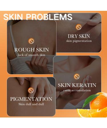 Body Exfoliator - Body Scrub Exfoliator - Vitamin C Exfoliating Body Scrub - Orange Extract Body Exfoliator Scrub - Hydrating Body Skin Care - Whitening Nourishing Smooth Skin 120g - Buy Online on GoSupps.com
