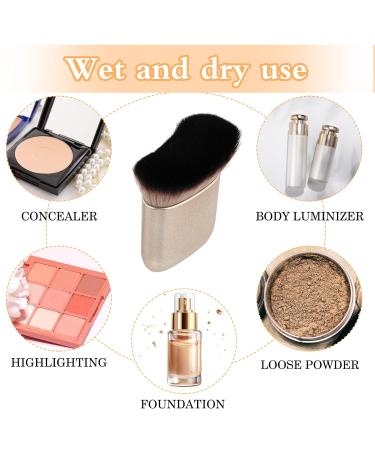 Tanning Brush | Kabuki Self Tan Blending Brush & Back Applicator | Rose Gold Body Makeup & Sunscreen Applicator - Buy Online on GoSupps.com
