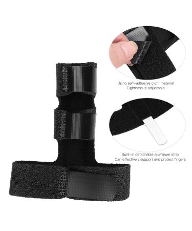 Buy Finger Joint Brace Stabilizer - Sprain & Fracture Recovery Splint for Adults & Children - Black Finger Knuckle Protector - Buy Online on GoSupps.com