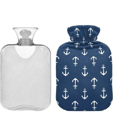 Buy Anchors Hot Water Bottle 1L with Cover - Pain Relief for Hands & Feet Ideal for Hot & Cold Compresses - Buy Online on GoSupps.com