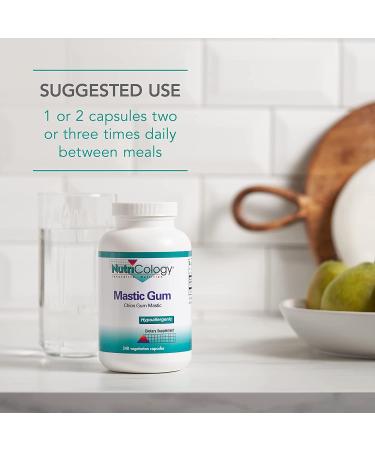 Nutricology Mastic Gum Chios Gum Mastic 240 Vegetarian Capsules - Buy Online on GoSupps.com