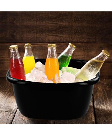 Qskely 16 Quart Plastic Wash Basin/Dish Pan Tub - 3-Pack (Black) - Buy Online on GoSupps.com