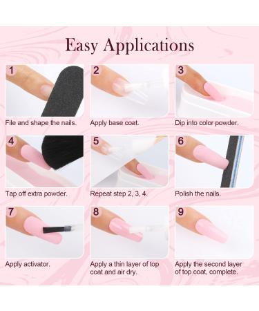 Aikker 27 Pcs Dip Powder Nail Kit Starter Set - 20 Colors Nude Pink Coral Dipping Powder System with Base & Top Coat Activator - French Nail Art Manicure DIY Salon Gift Set AK30 - Buy Online on GoSupps.com