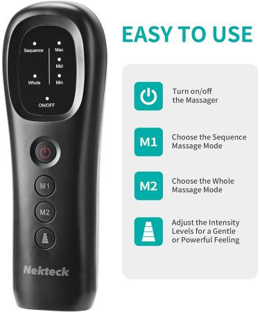 Nekteck Leg Massager with Air Compression for Circulation & Relaxation | Foot & Calf Massage Machine | 2 Modes 3 Intensities | Adjustable Leg Wraps for Home & Office - Buy Online on GoSupps.com
