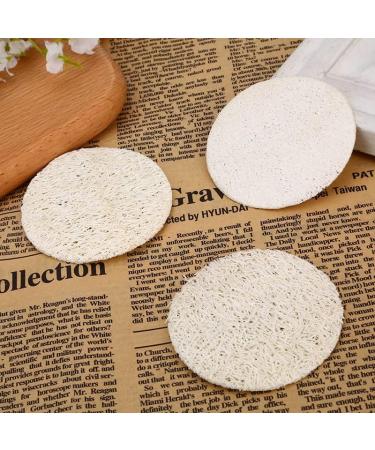 50 Pcs Natural Loofah Sponge Exfoliator Scrubber Pads for Face & Body Cleansing - Buy Online on GoSupps.com