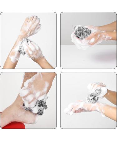 Buy 2 Pack African Network Bathing Sponge - Peeling Sponge for Men & Women (Black & Pink) - Buy Online on GoSupps.com