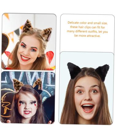 FRCOLOR 2 Pairs fox ear hair clip animals hair clips kids barrettes for hair women hair clip hair barrettes furry hair clips hair clip for women plush fox child cosplay flannel cat ear hat - Buy Online on GoSupps.com