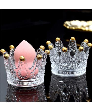 Beauty Blender Holder - Clear Glass Makeup Sponge Storage Rack & Drying Stand | Versatile Candle Holder - Buy Online on GoSupps.com