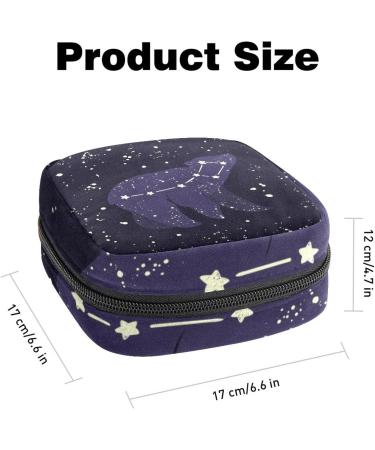 Ursa Minor Little Bear Constellation Bandage Storage Bag - Portable Menstrual Cup Bag with Zipper for Women & Girls - Buy Online on GoSupps.com