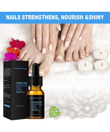  FOCUSUN Castor Oil Hair Care & Eyelash & Eyebrow Growth 2 Pieces 10ml (2er Pack) Unisex Fragrance Free for Dry Hair - Buy Online on GoSupps.com