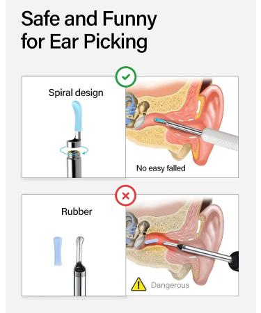 BEBIRD Ear Camera 1080P HD Endoscope Ear Wax Remover Tool | 6 LED Lights, iPhone & Android Compatible | For Kids & Adults - Buy Online on GoSupps.com