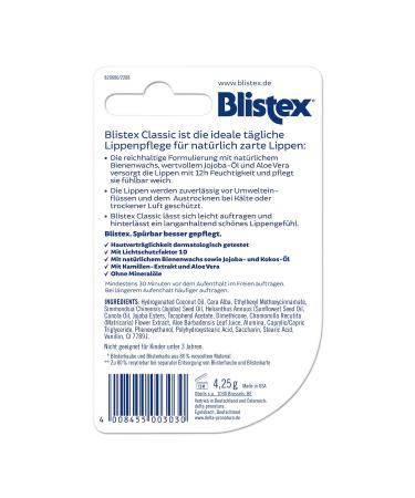 Blistex Classic Lip Care - Moisturizing Balm (4.25g) | Buy Online Worldwide - Buy Online on GoSupps.com