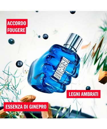 Diesel Sound of the Brave Eau de Toilette for Men Notes of Lemon Spicy Juniper Berries & Ambery Wood 4.2 Fl oz EDT - Buy Online on GoSupps.com