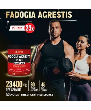 23400mg Fadogia Agrestis 10 in 1 Supplement with Maca, Tribulus, Horny Goat Weed - Energy & Stamina Booster for Men & Women - Buy Online on GoSupps.com