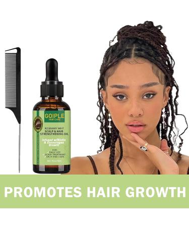 Extra Hold Braid Gel with Rosemary Oil - Tames Frizz, Smoothing Gel for Braids, Locs, Cornrows | Hair Growth Oil Combo - Buy Online on GoSupps.com
