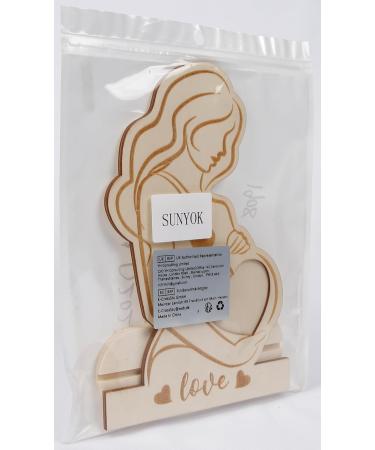 Sunnyok Ultrasound Picture Frame - Perfect Pregnancy Gift for Expecting Mothers | Wooden Baby Photo Frame for Baby Shower & Mother's Day - Buy Online on GoSupps.com