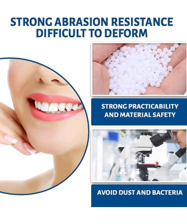 Tooth Repair Granules 30ml - Reusable Temporary Tooth Repair Kit | DIY Moldable False Teeth Fitting Beads for Missing & Broken Teeth (3Pcs) - Buy Online on GoSupps.com