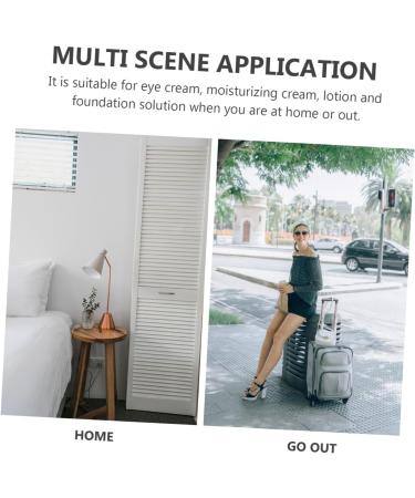 Frcolor Eye Cream Pent Massager & Face Roller - Multi-Functional Eye Massage Device with Spatula & Spoon - Golden 8x1cm - Buy Online on GoSupps.com