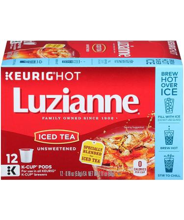 Luzianne Unsweetened Iced Tea K-Cup Pods - 12 Count - Buy Online on GoSupps.com