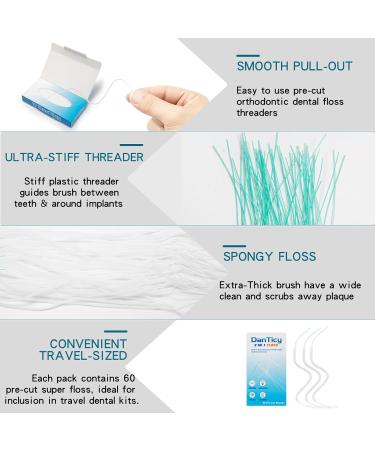 Buy Super Floss Threaders for Braces - 120 Count (Pack of 2) | Dental Floss for Ultimate Oral Care - Ships Internationally - Buy Online on GoSupps.com