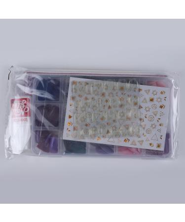 Teenitor 15 Packs Short Oval False Nails with Glue Matte & Chrome Glitter Press on Nails Short 360pcs Fake Nails Set with Glue on Nails for Women Girls Short Coffin Nails Tips with Nail Art Sticker Matte Oval - Buy Online on GoSupps.com