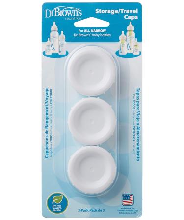 Dr. Brown's Natural Flow Standard Storage Travel Caps - 3 Pack - Buy Online on GoSupps.com