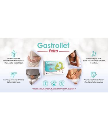 Gastrolief Extra | Compl ment Alimentaire Gastro-intestinal | Mastic de Chios R glisse et Asperge | Confort Digestif & Estomac Sensible | 45 G lules | Sans Gluten 1 - Buy Online on GoSupps.com