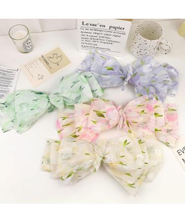 scicent Hair Barrettes for Women Soft Hair Clip Silky Hair Bows Plain Satin Hair Bowknot Fashion Hairdressing Clips Solid Color Hair Claw Clips Party Hair Accessories for Girls - 4716 - Buy Online on GoSupps.com