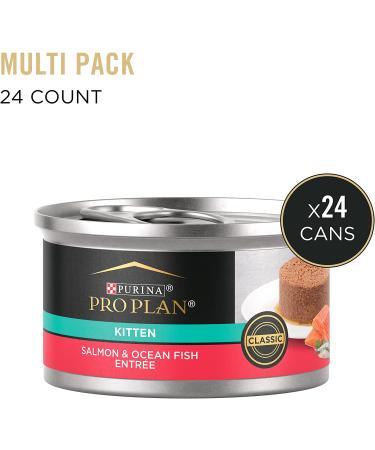 Purina Pro Plan Wet Kitten Food - Flaked Ocean Whitefish and Tuna Entree - 24 Pack of 3 oz. Cans - Buy Online on GoSupps.com
