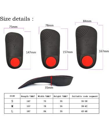 Orthotic Insoles 3/4 Length - High Arch Supports for Pain Relief - Men 6.5-8.5 Women 7.5-9.5 - Buy Online on GoSupps.com