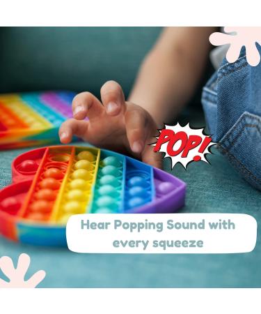 Lyft Livin Baby Teether Toy - Silicone Teething Toy for Babies | Pop Sound, Easy to Hold, No Sharp Edges | Red Heart Design | Ages 0-6 Months - Buy Online on GoSupps.com