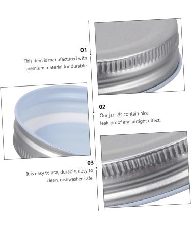 CIYODO 16pcs Mason Jar Lids Mason Jar Replacement Lids Air Tight Tinplate Lid Reusable Lids Bulk Sealing Canning Jars Tin Lid Glass Bottles Tinplate Mason Jar Lid Mug Glass Jar 7X7CM Silver - Buy Online on GoSupps.com