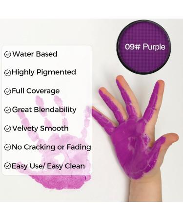 Buy Erinde Purple Face Body Paint - Professional Non-Toxic Water Based Face Painting Kit for Kids & Adults - Perfect for Halloween Cosplay SFX - 30g - Buy Online on GoSupps.com