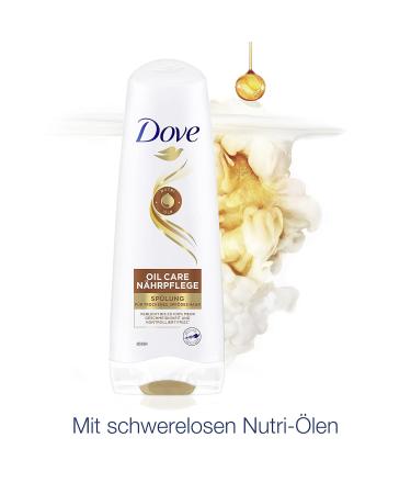 Dove Hair Conditioner Oil Care - Nourishing Treatment for Brittle & Dry Hair | Bio-Restore Complex | 200ml | Pack of 6 - International Shipping Available - Buy Online on GoSupps.com
