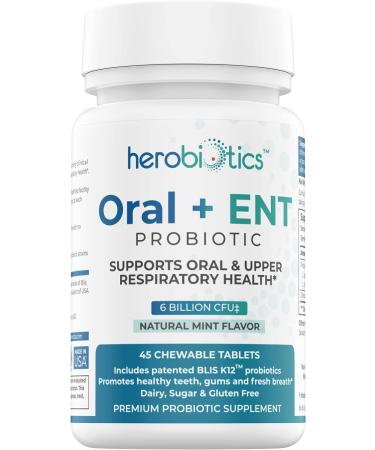 Oral Probiotics for Bad Breath, Gingivitis, Strep Throat, Tonsil Stones, Teeth and Gums - 6 Billion CFU Dental Probiotic with L. Reuteri, L. Plantarum, BLIS K12 - Buy Online on GoSupps.com