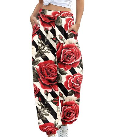 Women Activewear Trouser Straight Wide Leg Yoga Pants with Pocket Drawstring Comfy Tracksuit Bottoms Running Workout Joggers Causal High Waisted Lounge Sweatpant XL 1493-djufh-f-black - Buy Online on GoSupps.com