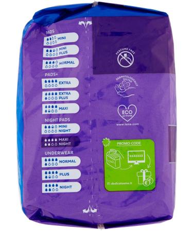 Tena Lady Maxi Night Protection 12 Pack - 12 Count - Buy Online on GoSupps.com