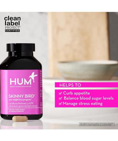 HUM Skinny Bird - Appetite Suppressor - Caralluma Fimbriata  Chromium  5 HTP + Green Tea Extract Appetite Suppressant for Women (90 Capsules) - Buy Online on GoSupps.com