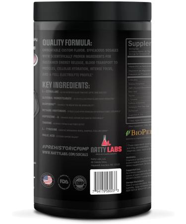 Natty Labs Prehistoric Pump Pre Workout - Energizing 300mg Caffeine Supplement for Focus & Hydration - 40 Servings (Pink Star Candy) - International Shipping Available - Buy Online on GoSupps.com