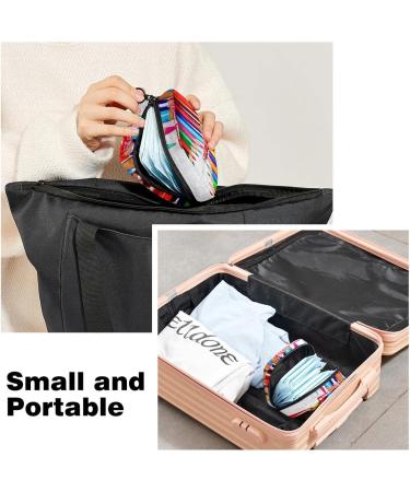 Buy Rainbow Zipper Menstruation Pad Bag - Stylish Feminine Hygiene Tote for Women & Girls | Durable Eco-Friendly & Convenient - Buy Online on GoSupps.com