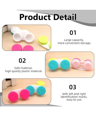 8-Pack Colorful Leak-Proof Travel Contact Lens Containers - Portable Storage Set - Buy Online on GoSupps.com