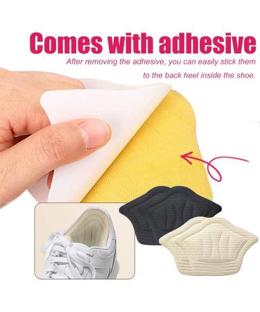 Uyst Sponge Heel Cushion - 4 Pieces Self-Adhesive Heel Pillows for Shoe Comfort & Friction Protection - Ideal for All Shoe Types - Buy Online on GoSupps.com